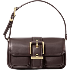 Michael Kors Colby Extra Small Leather Shoulder Bag - Chocolate