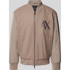 Armani Exchange Jackets Armani Exchange Bomberjacke Label-Stitching - Beige