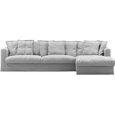 Hemtextil Decotique Klädsel Till Le Grand Air 3-sitssoffa Divan Höger Ljusgrå Sofföverdrag Grå