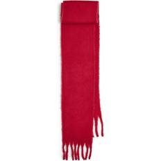 Transparent Accessoires Pieces Super Soft Tassel Scarf - Bright Red