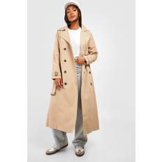 Boohoo Trenchcoats boohoo Womens Belted Trench Coat - Beige