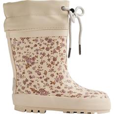 Wheat Thermal Rubber Boot - Rose Flowers