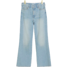 High Waisted Wide Leg Jeans - Light Blue