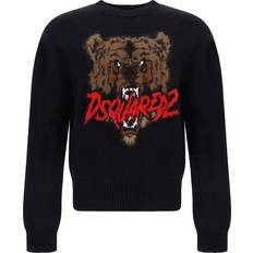 DSquared2 Bekleidung DSquared2 Bear Logo Knitted Jumper - Black