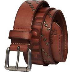 Superdry Skärp Superdry Leather Branded Buckle Goods Belt - Tan