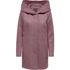 Mujer - Rosa Abrigos Only Sedona Coat - Rose/Rose Brown