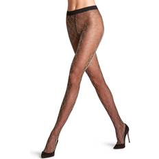Gold Tights & Stay-Ups Falke Fascination Metallic Tights - Black/Silver