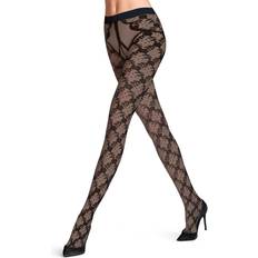 Polyamide Pantyhose & Stay-Ups Falke Floral Shower Tights - Black