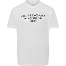 Armani Exchange T-shirts Armani Exchange Camo Inprint Logo T-shirt - Off White