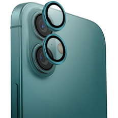 Uniq iPhone 16/16 Plus Kameralinsskydd Härdat glas Emerald