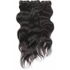 Shein 3pcs Body Wave Human Hair Bundles Virgin Hair Extension 3 Bundles Real Double Weft Hair Weave Cheap Hair Daily Use Natural Black Color