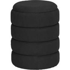 Foot Stools URBN Living Soft Velvet Ottoman Storage Pouffe Footstool Foot Stool