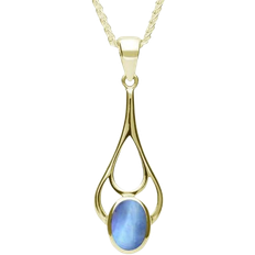 Piedra de Luna Joyería C. W. Sellors Oval Spoon Necklace - Gold/Moonstone