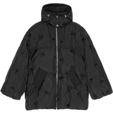 Ganni Nylon Tech Puffer Midi Giacche Nero Donna