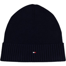 Tommy Hilfiger Flag Beanie with Cashmere - Space Blue