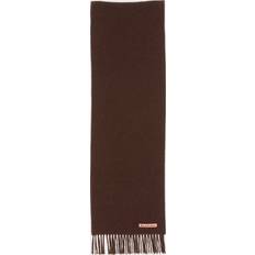 Acne Studios Scarfs Acne Studios Fringed Wool Scarf - Brown