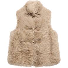 Green - Women Vests Mint Velvet Faux Fur Gilet