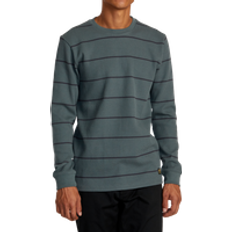 RVCA Dayshift Thermal Stripe T-Shirt - Balsam Green