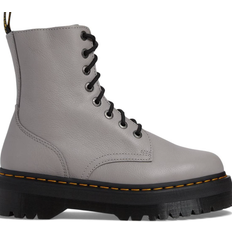 Grau - Schnürung Stiefel & Boots Dr. Martens Jadon III Boot Pisa Leather Platforms Boots - Grey