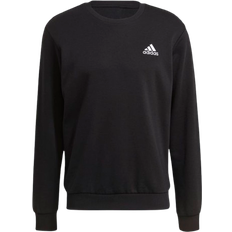 Adidas Men's Sportswear Essentials Embroidered Small Logo Sweatshirt - Black/White