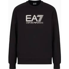 Ea7 EA7 Visibility Cotton Crew Neck Sweatshirt - Black