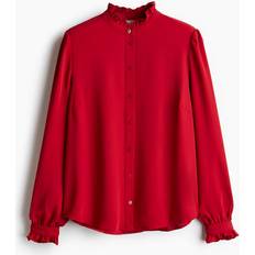 H&M Blouses H&M Ladies Frill-trimmed Blouse - Red