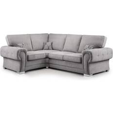 4 Seater - Corner Sofas Furnishings For Less UK Milan Grey Sofa 245cm 4 Seater