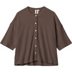 One Size Skjorter Bongusta Naram Oversized Shirt - Coffee