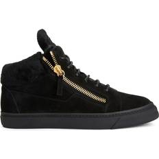 Giuseppe Zanotti Kriss Suede Mid-Top Sneakers - Black