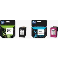 HP 302 XL Black & Tri-Colour Ink Cartridges Pack of 2