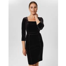 Hobbs Dresses Hobbs Josie Velvet Mini Dress - Black