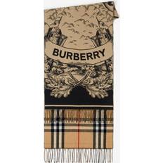 Burberry Halsdukar & Sjalar Burberry Kashmir Lyxig Cashmere Scarf Fransad Kant