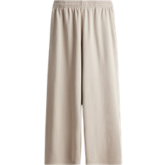 H&M Wide Jogging Pants - Light Greige