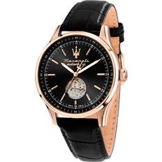 Maserati Herr Armbandsur Maserati Sorpasso R8821124001 Herr 42 mm Analogt Mineralglas Black/Rose gold (21 mm)