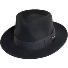 Men - Wool Hats Scala Wool Fedora Hat - Black