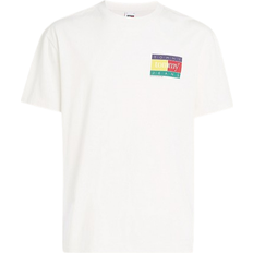 Tommy Jeans Camiseta - Crema/Azul/Amarillo/Rojo