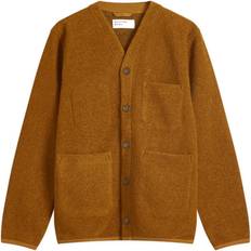 Giallo Cardigan Universal Works Men's Wool Fleece Cardigan Mustard