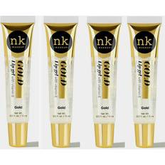 Gold Lip Glosses NK makeup gold lip gel lip gloss with vitamin e (pack of 4)