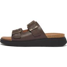 Fitflop Ciabatte Fitflop Gen-Ff Buckle Two-Bar Leather Slides - Bruin