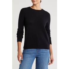 Nordstrom Crewneck Cashmere Sweater - Black Rock