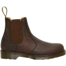 Brown - Men Chelsea Boots Dr. Martens 2976 Crazy Horse Leather Chelsea Boots - Brown/Crazy Horse