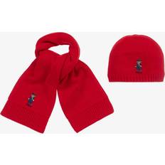 Knöpfe Accessoires Polo Ralph Lauren Polo Ralph Lauren Set Schal und Mütze 313951763001 Rot S_M