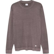 C.P. Company Knitted Sweaters Jumpers C.P. Company logo-patch wool sweater men Wool Purple