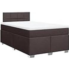 120cm Continental Beds vidaXL 120 x 190 cm Dunkelbraun - Braun Boxspringbett