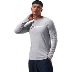 Berghaus T-shirts Berghaus Big Logo Long Sleeve Tee - Dark Grey