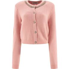 Rosa Cárdigans Self-Portrait Self-Portrait-Embellished Cardigan Knitwear Rosa-Donna Pink