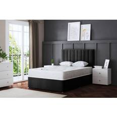 Single Beds - Steel Bed Frames DS Living Amelia Divan Single 90x193cm