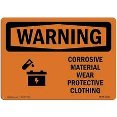 Office Supplies SignMission OSHA Warning Sign 12 x 18 in.