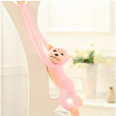 Pink Plush Monkey Mascot with Sound, 80 cm