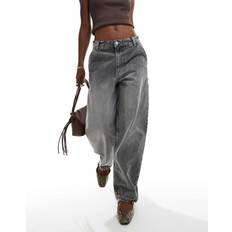 Bershka baggy skater jeans in dirty grey